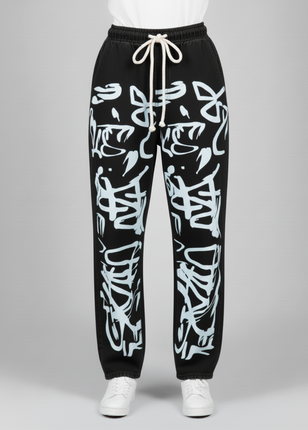 Printed Baggy Style Denim Jeans for women