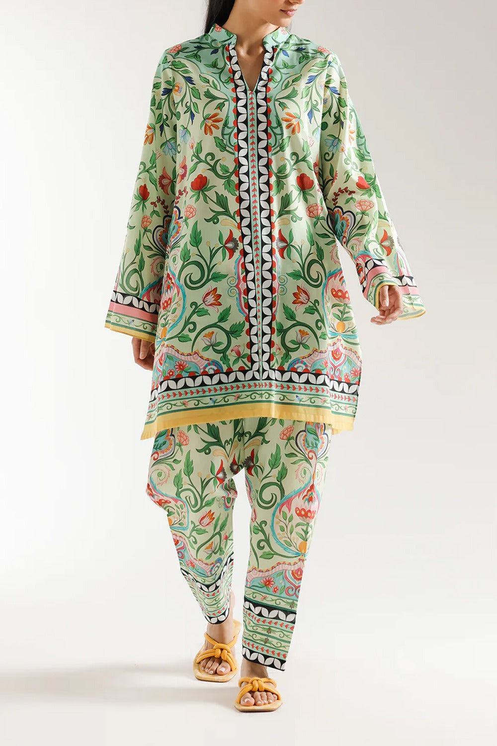 Stitched 2 Piece Printed Shirt and Trouser