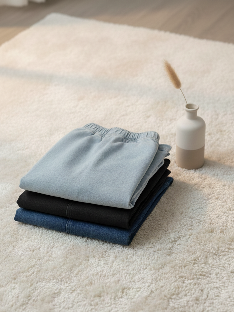 Pack of 3 baggy style Denim jeans for women