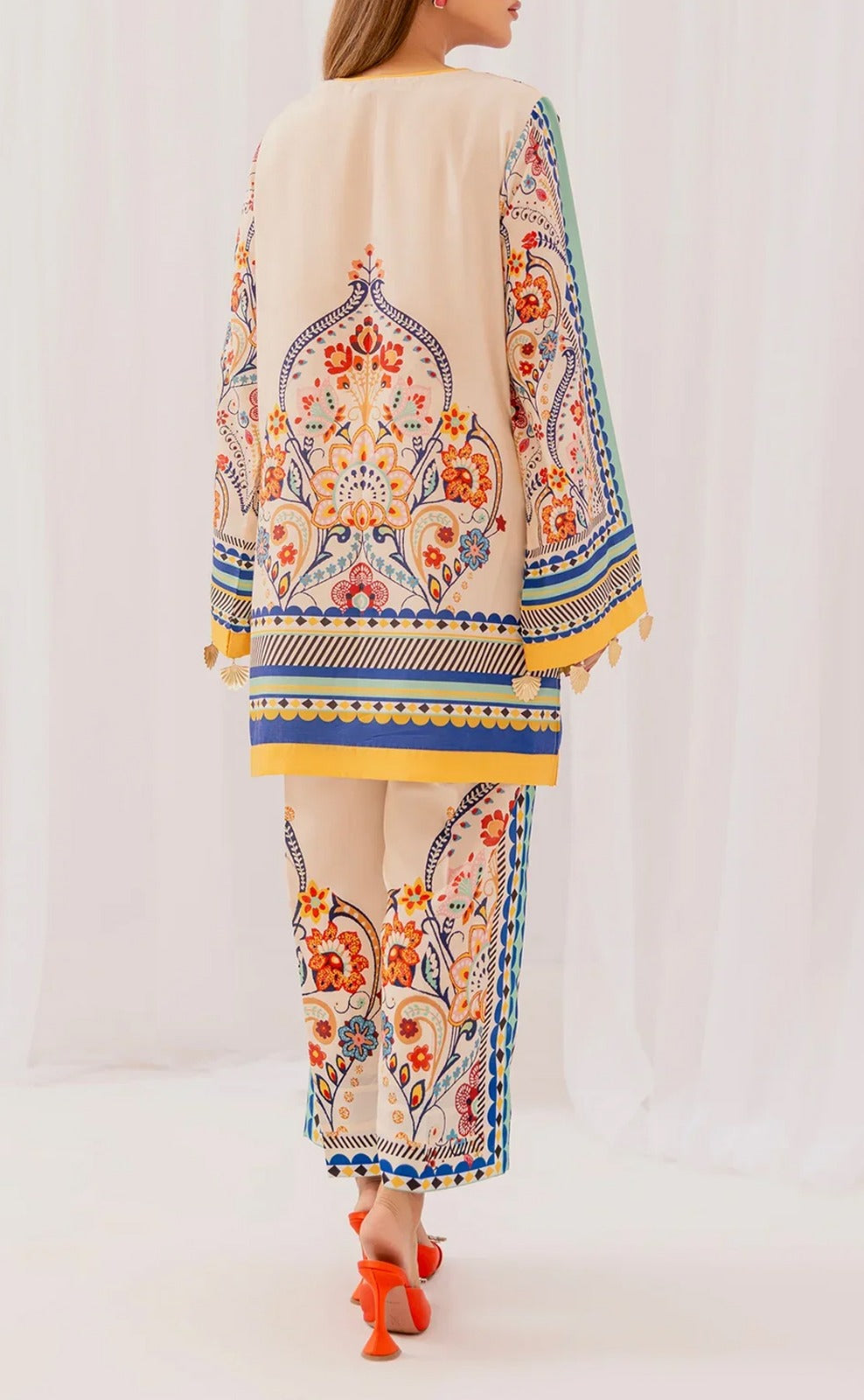 Stitched 2 Piece Printed Shirt and Trouser
