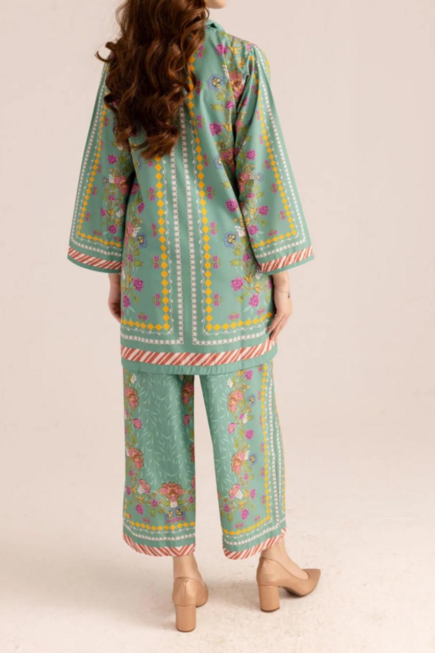 Stitched 2 Piece Printed Shirt and Trouser