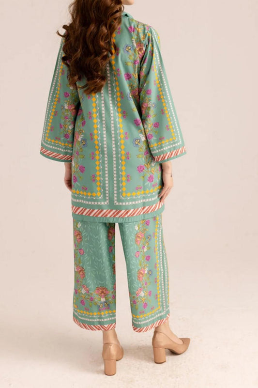 Stitched 2 Piece Printed Shirt and Trouser