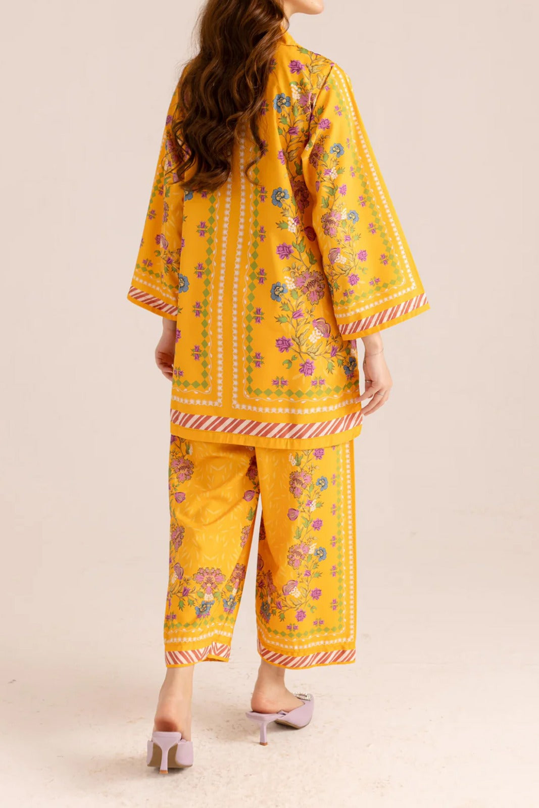 Stitched 2 Piece Printed Shirt and Trouser