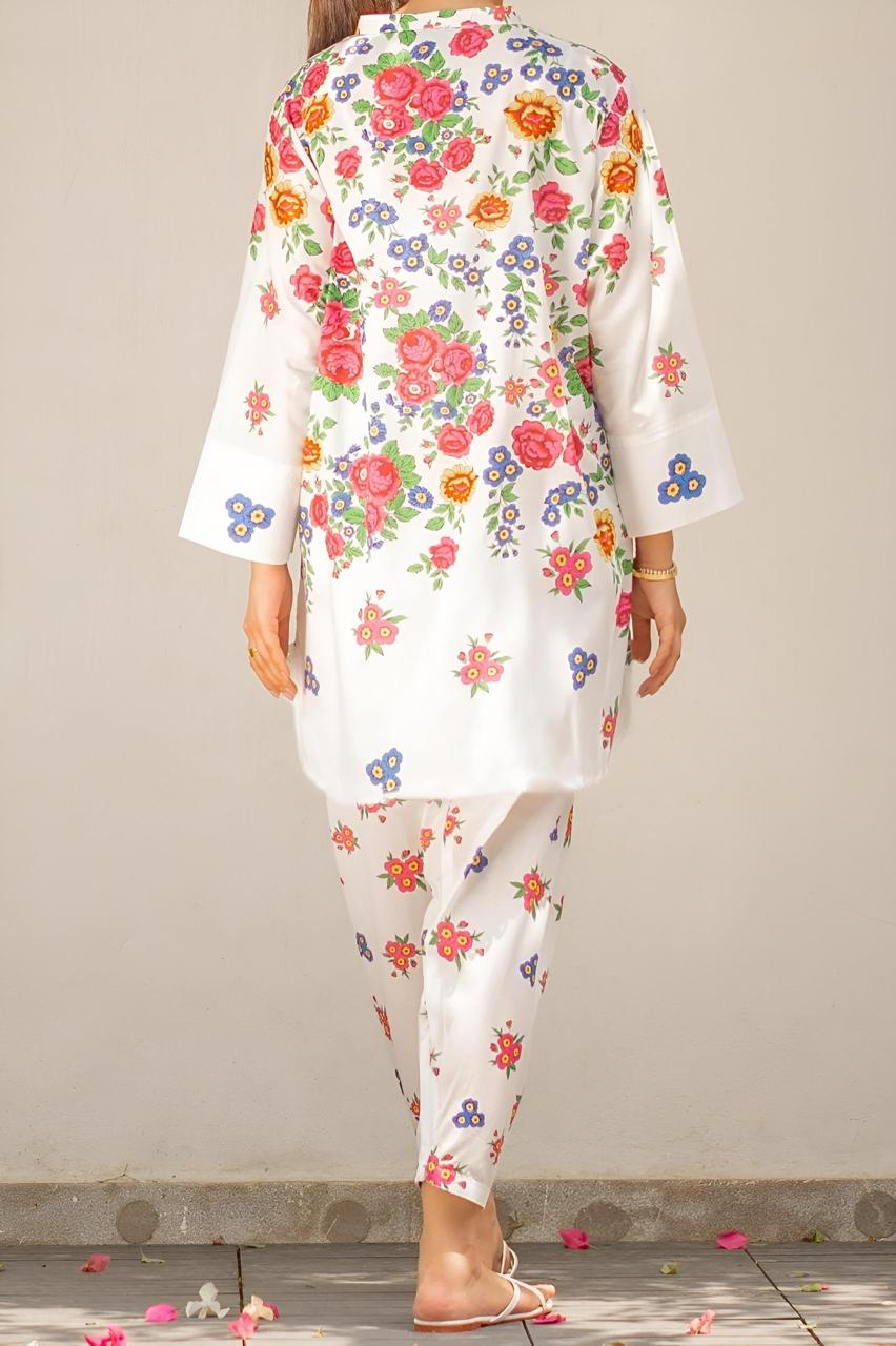 Stitched 2 Piece Printed Shirt and Trouser