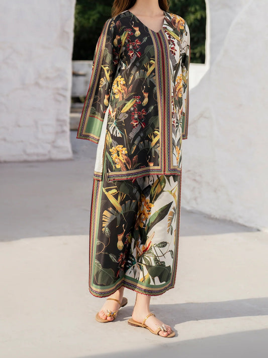 Stitched 2 Piece Printed Shirt and Trouser