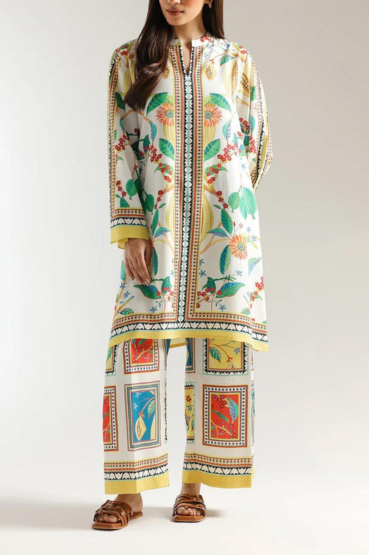 Stitched 2 Piece Printed Shirt and Trouser