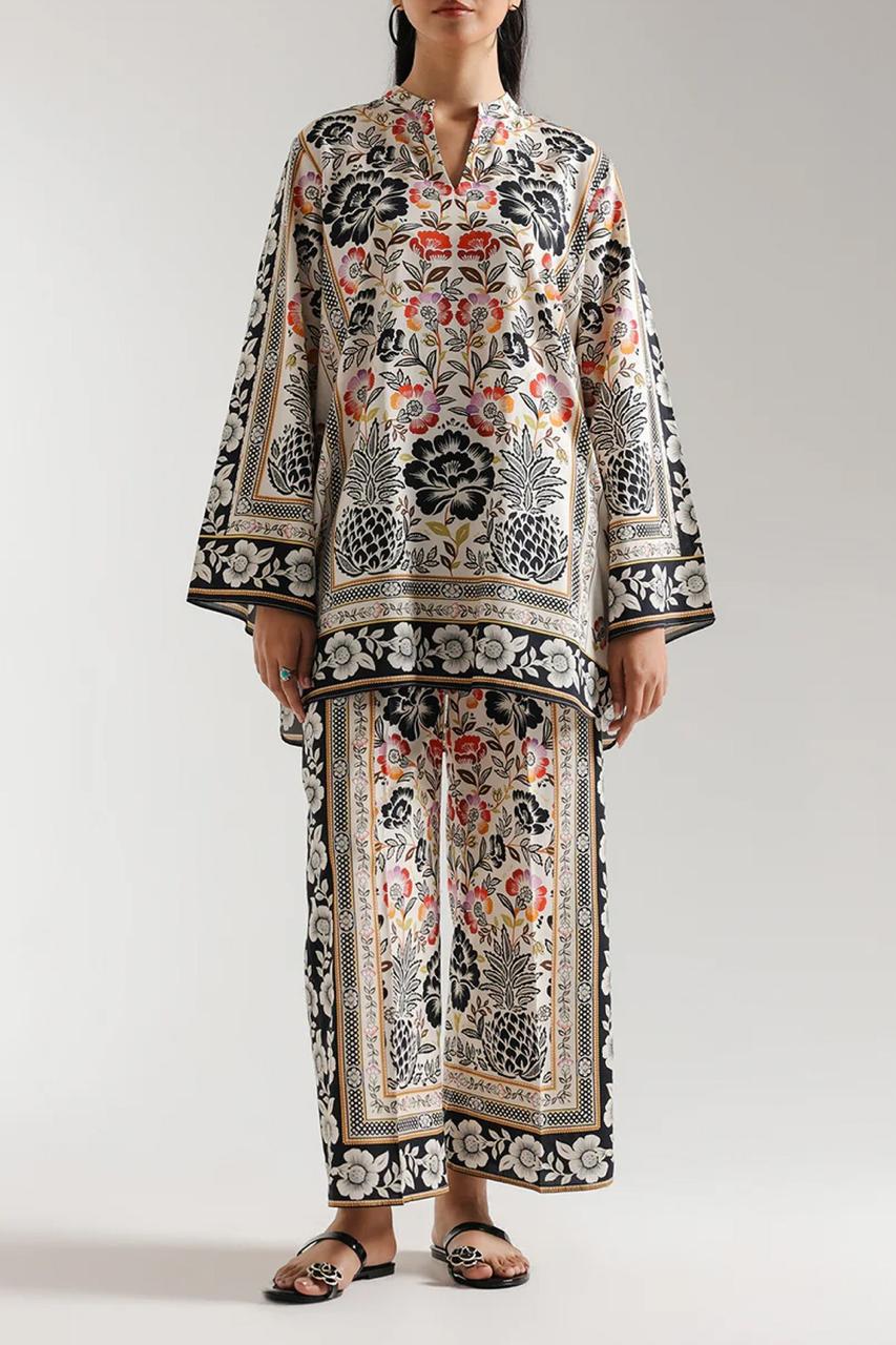 Stitched 2 Piece Printed Shirt and Trouser