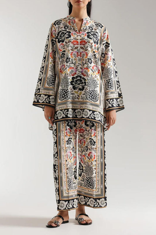 Stitched 2 Piece Printed Shirt and Trouser