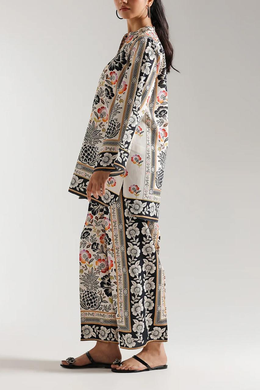 Stitched 2 Piece Printed Shirt and Trouser