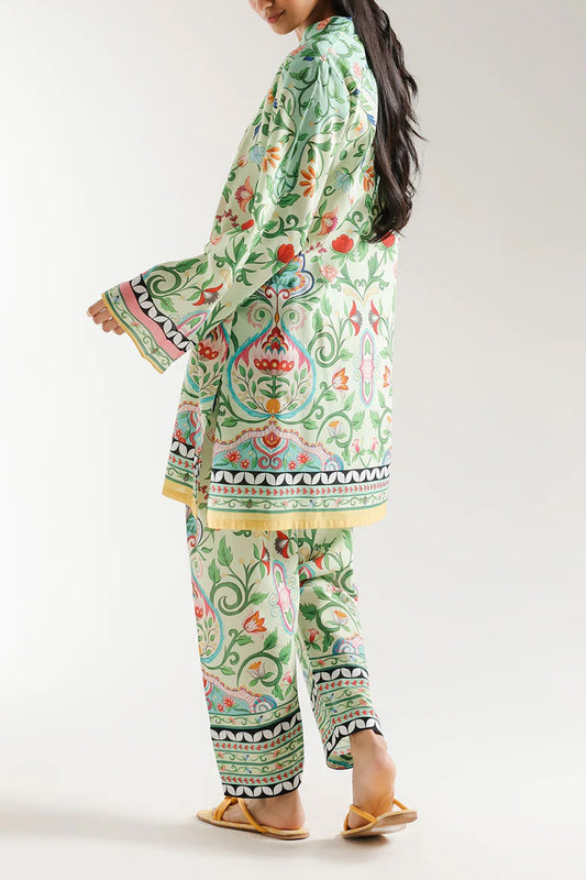 Stitched 2 Piece Printed Shirt and Trouser