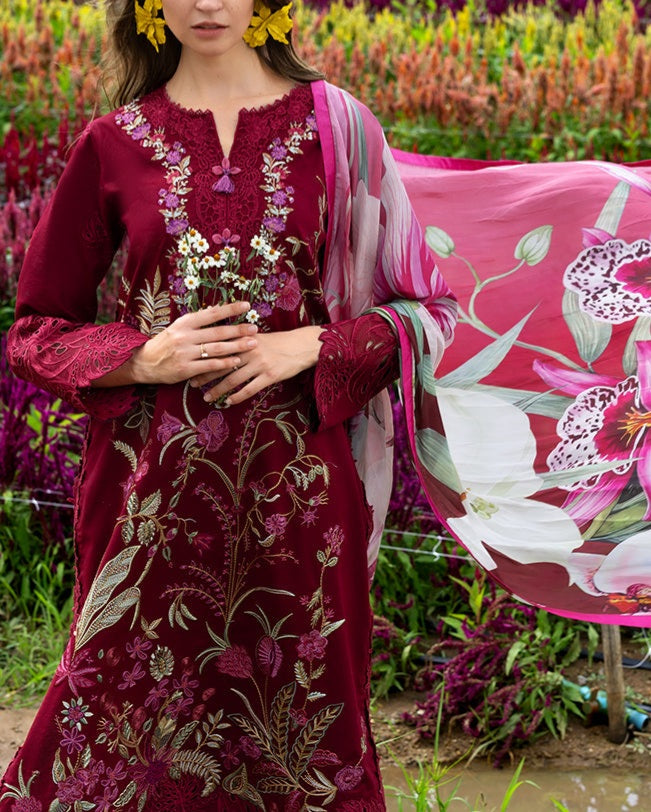 3 Piece - Unstitched Fully Embroidered Lawn
Suit D-1027