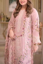 Unstitched Luxury Embroidered Lawn suit
