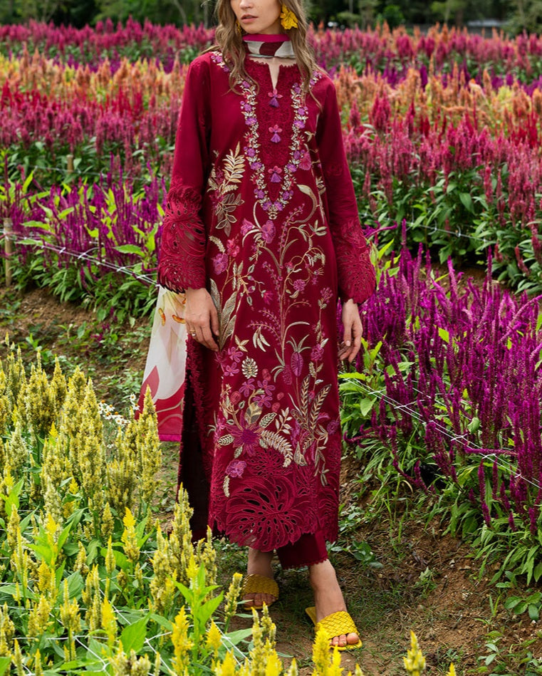 3 Piece - Unstitched Fully Embroidered Lawn
Suit D-1027